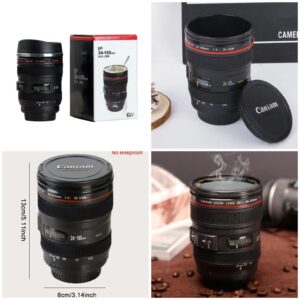 camera lens coffee mug
