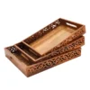 Wooden Serving Tray Set - Image 2