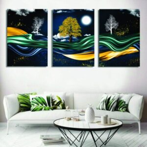 Set of 3 Wall Art Wooden Frames, Wooden Photo Frames for Wall, Decorative Wall Frame Set, Modern Wooden Picture Frames, Gallery Wall Frames Set, thetrendhood.com