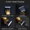 T9 hair trimmer, vintage beard trimmer, USB rechargeable hair clipper, metal body trimmer, 0mm hair cutting machine, professional barber trimmer, men's grooming kit, beard trimmer for men, hair shaver for men, Type-C trimmer, dragon design clipper, salon-grade trimmer, thetrendhood.com