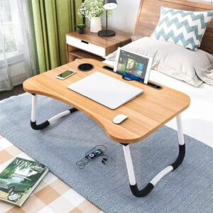 Laptop table for bed, foldable study table, wooden laptop stand, bed tray table, portable computer desk, floor table for students, reading table for sofa, notebook stand for bed, drawing table for kids, breakfast table for bed, multi-purpose laptop desk, lap desk wooden foldable, laptop table with cup holder