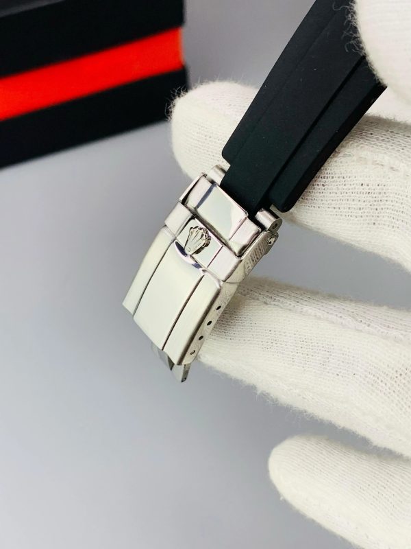 Luxury Oyster Perpetual-Inspired Watch – Stainless Steel Dial with Premium Rubber Strap | High-Quality Copy