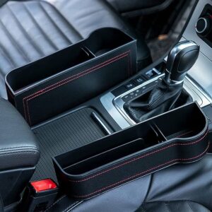 car seat storage box, car seat gap filler, car slit pocket organizer, car seat side storage, car seat organizer set, universal car organizer, car interior accessories, car pocket storage box, car gap storage solution, car console side pocket, thetrendhood.com