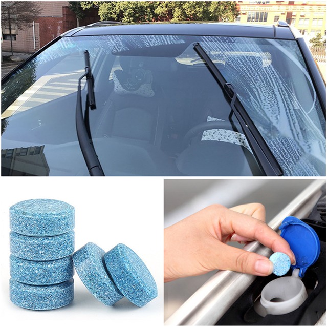 Car windshield cleaning tablet, effervescent wiper fluid tablets, car glass cleaner, concentrated windshield washer, eco car cleaner, anti-aging wiper protector, bug remover tablets, windshield washer concentrate, car care accessories, clear view windshield cleaner, thetrendhood.com