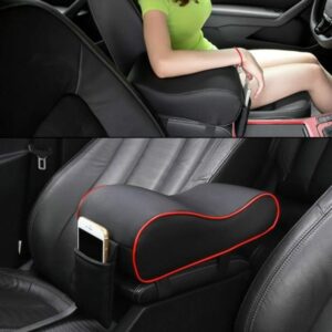 car armrest cushion, leather car armrest pad, memory foam car console cover, car seat armrest, center console armrest mat, car interior accessories, car storage armrest, universal car seat cover, car cup holder armrest, automotive interior comfort,thetrendhood.com