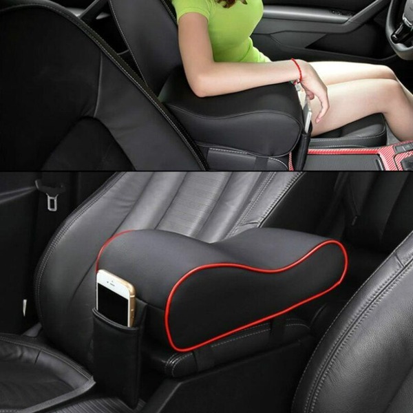 car armrest cushion, leather car armrest pad, memory foam car console cover, car seat armrest, center console armrest mat, car interior accessories, car storage armrest, universal car seat cover, car cup holder armrest, automotive interior comfort,thetrendhood.com