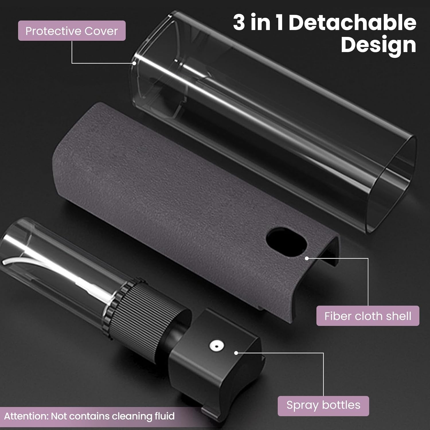 2-in-1 design – combines spray bottle and microfiber cloth in one Easy to use – just spray and wipe for a spotless screen Compact & portable – lipstick-size design fits easily in any bag or pocket Safe & gentle – soft microfiber material won’t scratch or damage screens Refillable & reusable – eco-friendly and long-lasting Ideal for phones, tablets, laptops, TVs, and touchscreens Keeps screens clean, dust-free, and streak-free