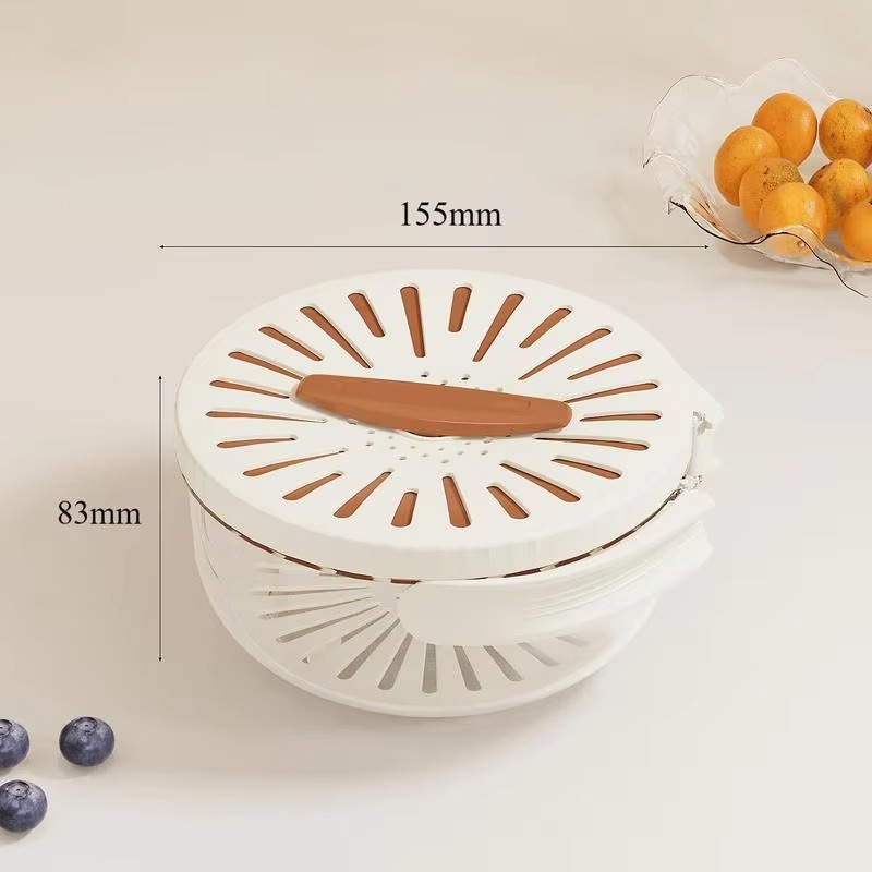 fruit and vegetable washing basket, kitchen storage container, foldable colander, multifunctional strainer bowl, fridge storage box, fresh-keeping container, vegetable drainer basket, food-grade washing basket, kitchen organizer tools, reusable kitchen accessories