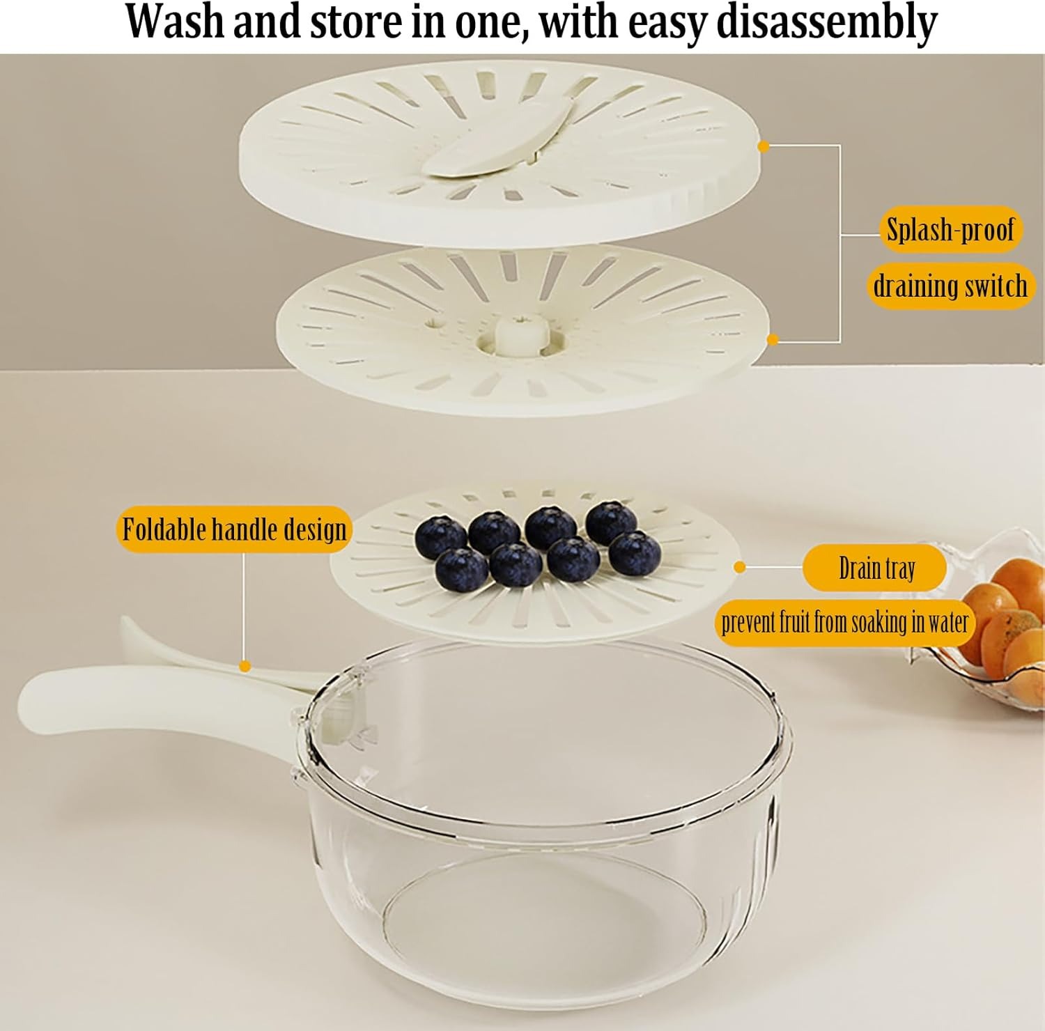 fruit and vegetable washing basket, kitchen storage container, foldable colander, multifunctional strainer bowl, fridge storage box, fresh-keeping container, vegetable drainer basket, food-grade washing basket, kitchen organizer tools, reusable kitchen accessories