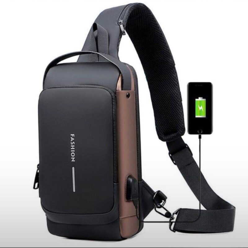 Waterproof, durable, and lightweight construction, TSA-approved password lock for anti-theft security, Built-in USB charging port for easy device charging, Spacious compartments for organized storage, thetrendhood.com, Adjustable ergonomic shoulder strap for comfort, Sleek, modern design suitable for all occasions, Ideal for travel, office, or casual daily use