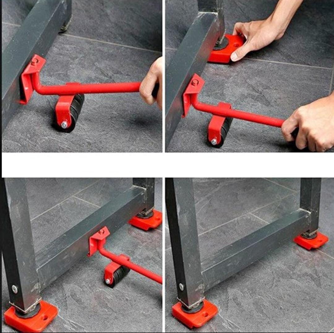 Furniture Lifter Mover Tool Set, Heavy Furniture Moving Tool, Furniture Moving Roller Set, Furniture Lifter for Home, 360° Swivel Furniture Mover, Easy Furniture Lifting System, Appliance Moving Tool, Heavy Lifter Tool for Furniture, Furniture Shifting Tool, Home Cleaning Furniture Mover, Portable Furniture Lifting Device