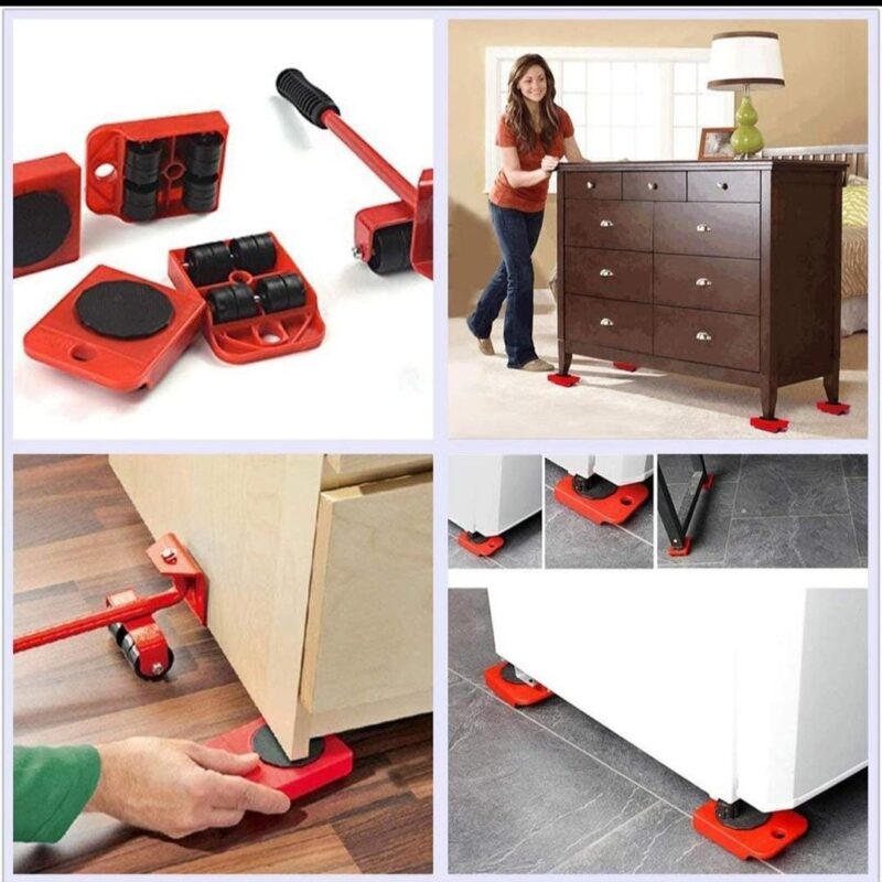 Furniture Lifter Mover Tool Set, Heavy Furniture Moving Tool, Furniture Moving Roller Set, Furniture Lifter for Home, 360° Swivel Furniture Mover, Easy Furniture Lifting System, Appliance Moving Tool, Heavy Lifter Tool for Furniture, Furniture Shifting Tool, Home Cleaning Furniture Mover, Portable Furniture Lifting Device, thetrendhood.com