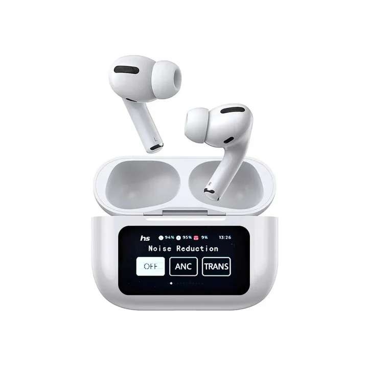A9 Pro AirPods Pro, Wireless Bluetooth 5.3 Earbuds, AirPods with LCD Display, Hi-Fi Stereo Earbuds, Noise Cancelling Bluetooth Earphones, Touch Control Wireless Earbuds, Long Battery Life Earbuds, A9 Pro TWS Earbuds, Best Wireless Earbuds for Android and iPhone, Gaming Earbuds with Low Latency, True Wireless Bluetooth Headphones