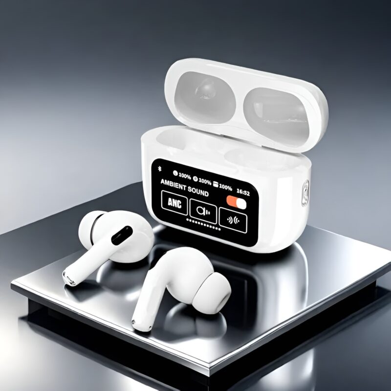 A9 Pro AirPods Pro, Wireless Bluetooth 5.3 Earbuds, AirPods with LCD Display, Hi-Fi Stereo Earbuds, Noise Cancelling Bluetooth Earphones, Touch Control Wireless Earbuds, Long Battery Life Earbuds, A9 Pro TWS Earbuds, Best Wireless Earbuds for Android and iPhone, Gaming Earbuds with Low Latency, True Wireless Bluetooth Headphones, thetrendhood.com