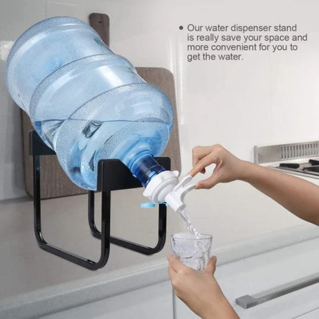 19L Water Bottle Stand, Metal Water Bottle Stand, Water Dispenser with Nozzle, Portable Water Dispenser Stand, Water Bottle Stand for Home and Office, Durable Water Bottle Holder, Leakproof Water Stand, Large Water Bottle Stand with Stopper, 19 Liter Water Dispenser, Premium Box Packaging Water Stand, High-Quality Water Stand for Daily Use