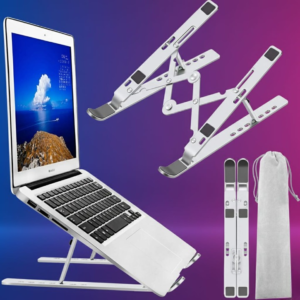 Laptop Stand 18 Inch, Speed X Laptop Stand, Aluminium Laptop Stand, Heavy Duty Laptop Holder, Adjustable Laptop Stand, Foldable Laptop Riser, Portable Laptop Stand with Pouch, Professional Ergonomic Laptop Stand, Heat Dissipation Laptop Stand, Metal Laptop Stand for Office & Study, thetrendhood.com