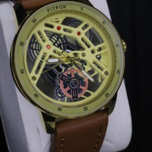 Fitron Classic Chrono Watch Men’s classic wristwatch Stainless steel men’s watch Chronograph style watch for men Leather strap wristwatch Quartz movement men’s watch Elegant men’s wristwatch Business watch for men, thetrendhood.com