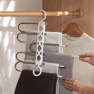 space saving pants hanger multi tier pants hanger stainless steel pants hanger vertical pants hanger trousers organizer hanger closet space saver hanger multi layer clothes hanger jeans hanger organizer pull out pants hanger wardrobe storage hanger non slip pants hanger closet organizer for pants, thetrendhood.com