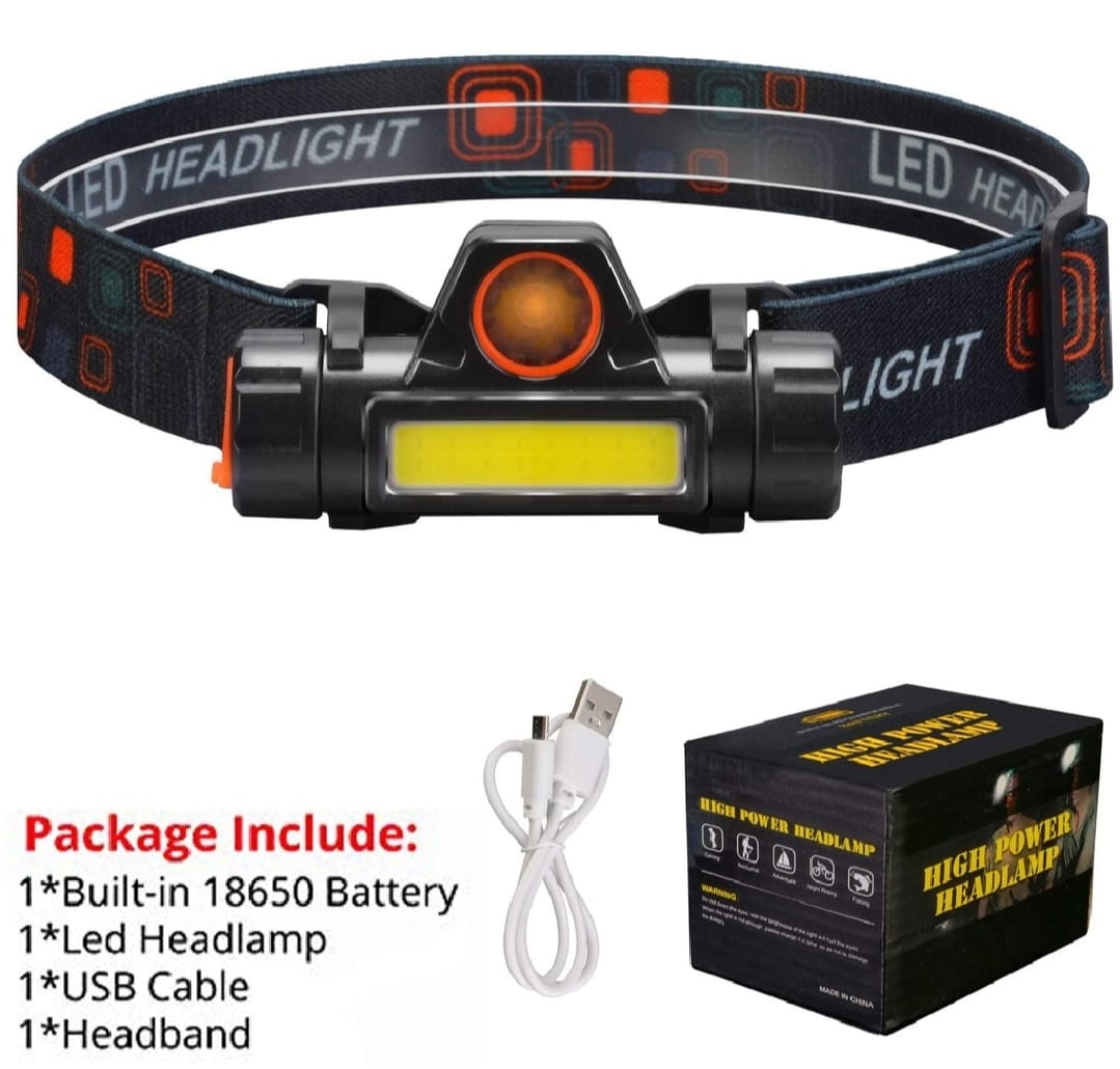 rechargeable LED headlamp, high power headlight, waterproof headlamp, USB rechargeable head torch, XPE COB headlamp, magnetic LED headlight, camping headlamp, hiking head torch, outdoor rechargeable flashlight, adjustable brightness headlamp, fishing headlight, emergency LED headlamp, thetrendhood.com
