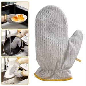steel wire cleaning glove, heavy duty scrubber mitt, kitchen cleaning gloves, metal scrubber glove, cast iron cleaning glove, grill cleaning mitt, reusable scouring glove, heat resistant cleaning glove, non slip scrubber glove, oven rack cleaning glove, BBQ cleaning glove, grease removal glove, thetrendhood.com