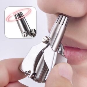 mini nose hair trimmer, stainless steel nose trimmer, manual nose hair remover, portable grooming tool, travel nose trimmer, safe nose hair trimmer, pain-free nose trimmer, reusable grooming tool, durable nose trimmer, pocket nose trimmer, stainless steel grooming tool, men’s nose trimmer, women’s nose trimmer, compact nose hair cutter, easy clean nose trimmer, thetrendhood.com