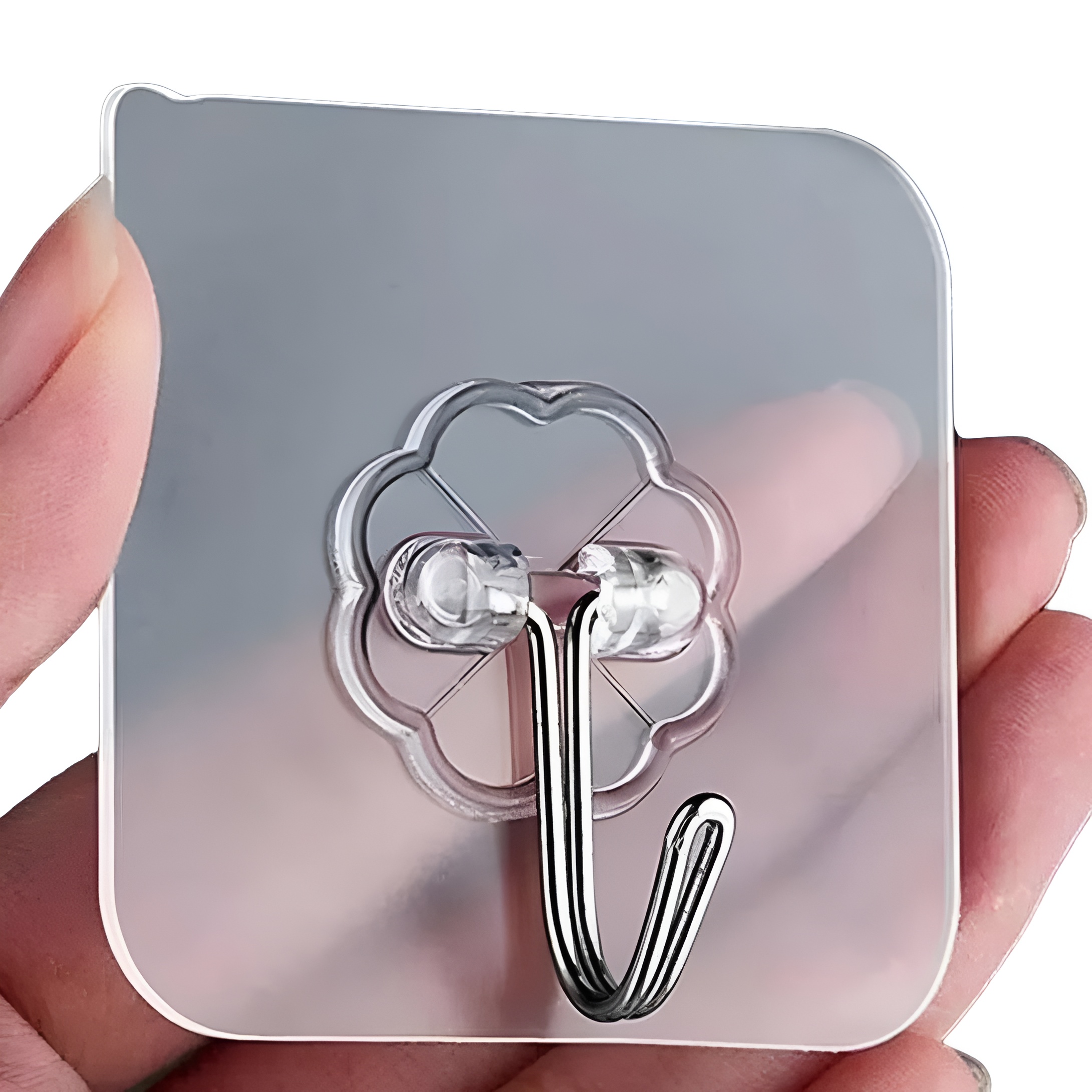 Industrial-strength self-adhesive backing No drilling, screws, or nails required Completely transparent and minimalist design Works on tiles, glass, metal, marble & smooth walls Easy peel-and-stick installation Residue-free removal (renter-friendly) Moisture-resistant for bathroom & kitchen use Strong load-bearing capacity for daily items Multi-purpose use across home and office Value pack of 10 for maximum organization, thetrendhood.com