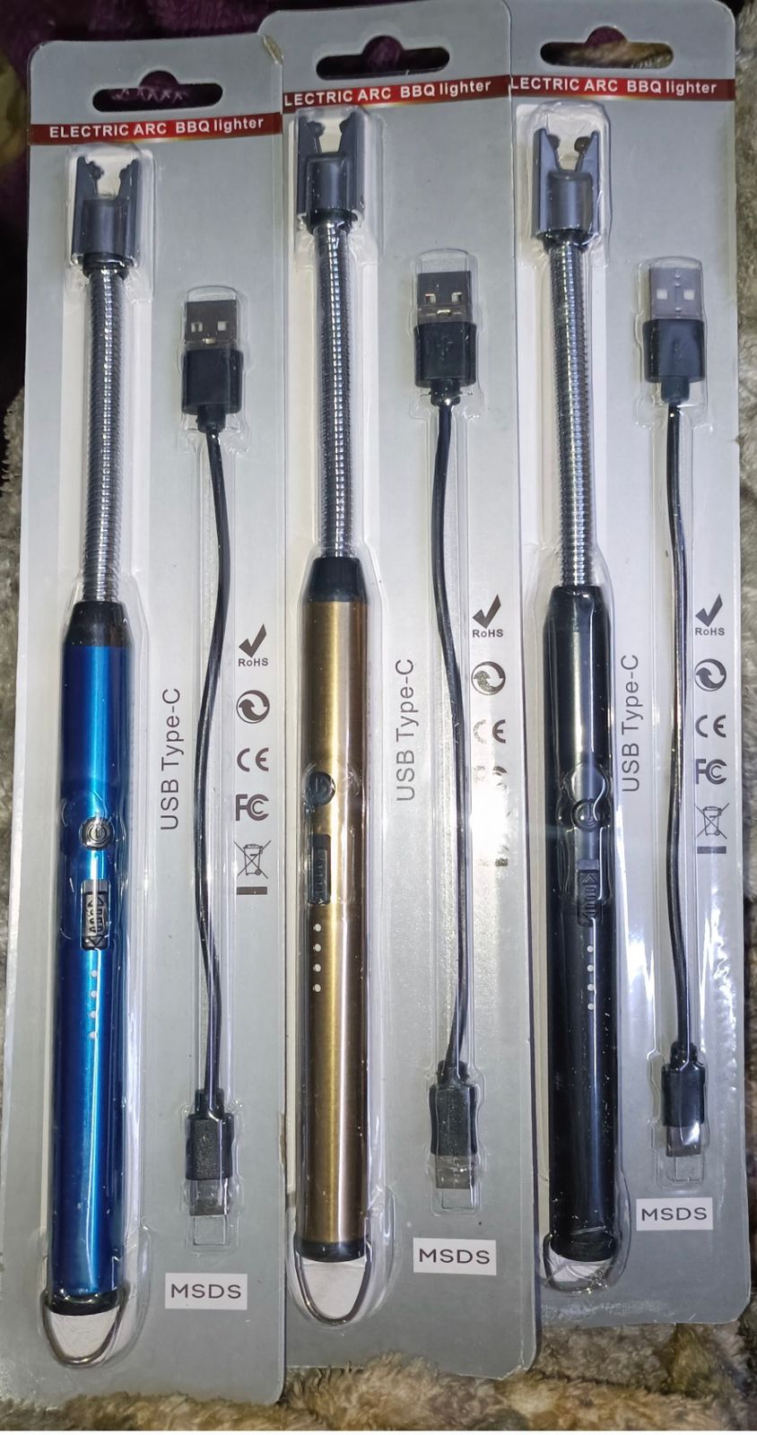 USB electric lighter 360 flexible neck lighter windproof plasma arc lighter rechargeable kitchen lighter flameless electronic lighter BBQ grill lighter camping lighter USB safety lock electric lighter eco-friendly arc lighter long-reach stove lighter, thetrendhood.com