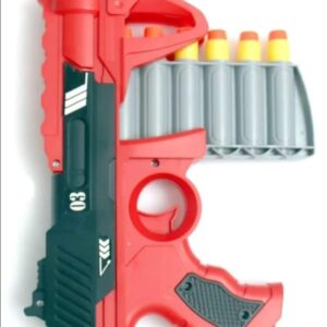 Nerf gun toy, soft bullet gun for kids, dart blaster toy, foam dart shooting gun, kids shooting toy, Nerf 288-03 blaster, safe foam bullet toy, indoor outdoor toy gun, multicolor dart gun, children role play toy, birthday gift for boys, imported toy blaster, thetrendhood.com