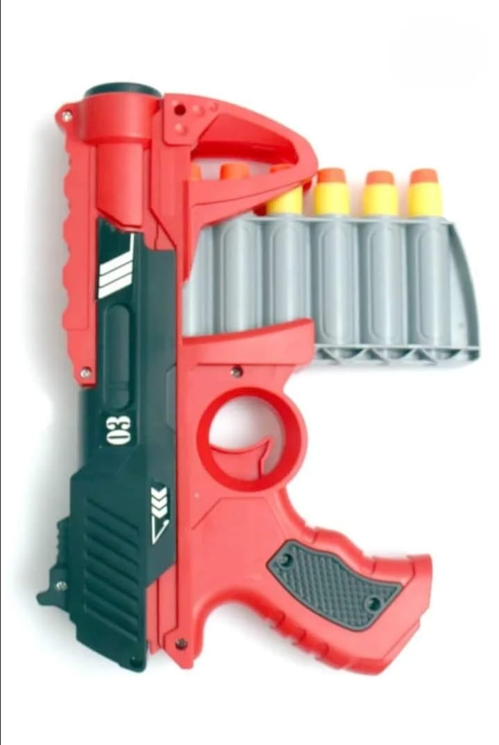 Nerf gun toy, soft bullet gun for kids, dart blaster toy, foam dart shooting gun, kids shooting toy, Nerf 288-03 blaster, safe foam bullet toy, indoor outdoor toy gun, multicolor dart gun, children role play toy, birthday gift for boys, imported toy blaster, thetrendhood.com