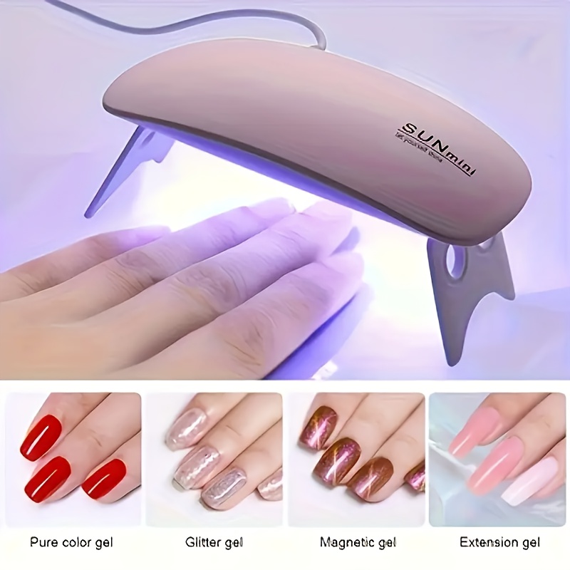 UV LED nail lamp, 6W nail dryer, mini nail lamp, gel polish dryer, nail curing light, portable nail dryer, nail lamp with timer, home nail salon lamp, professional nail light, compact nail dryer, manicure lamp, gel nail curing machine, thetrendhood.com