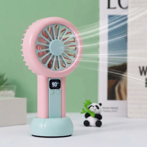 portable mini fan, rechargeable mini fan, USB rechargeable fan, handheld cooling fan, personal cooling fan, mini fan with display, digital display fan, 100 speed fan, portable USB fan, travel cooling fan, rechargeable handheld fan, mini desk fan, battery operated fan, camping fan, office cooling fan, summer portable fan, powerful mini fan, lightweight cooling fan, rechargeable personal fan, portable fan Pakistan, thetrendhood.com